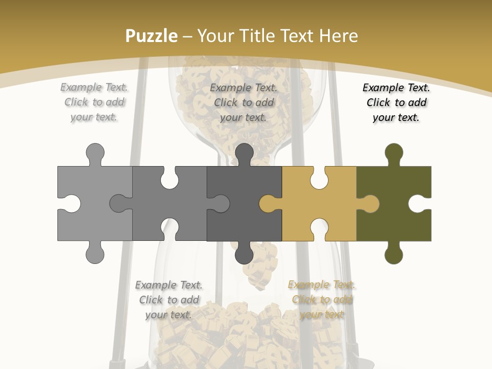 Currency Golden Deadline PowerPoint Template