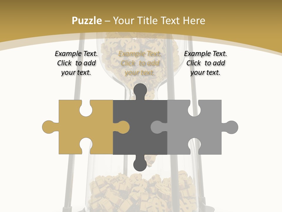 Currency Golden Deadline PowerPoint Template