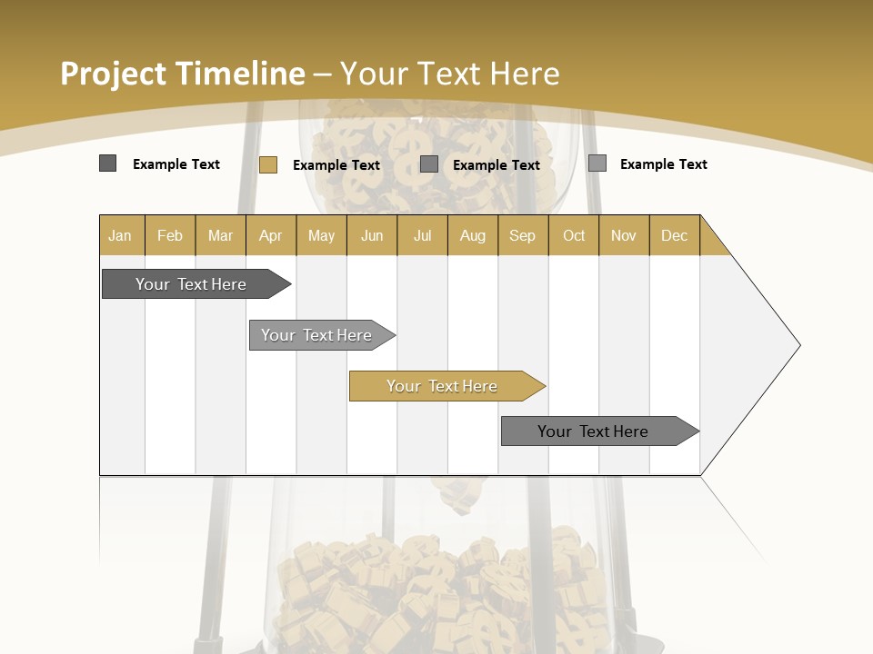 Currency Golden Deadline PowerPoint Template