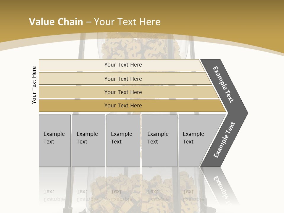 Currency Golden Deadline PowerPoint Template