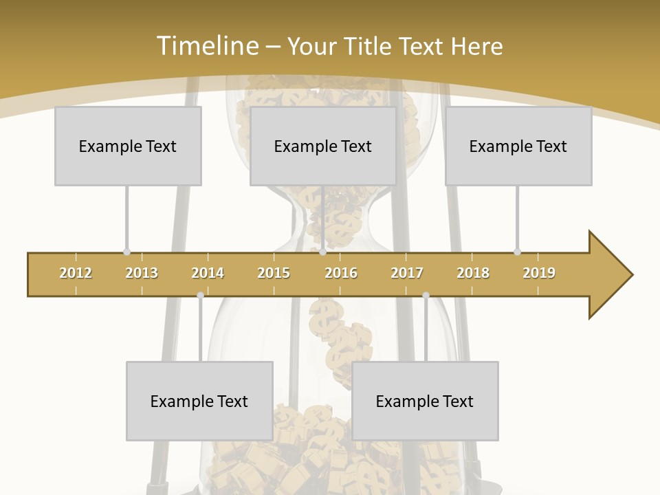 Currency Golden Deadline PowerPoint Template