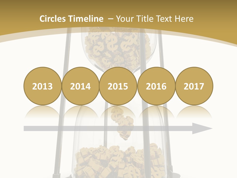 Currency Golden Deadline PowerPoint Template