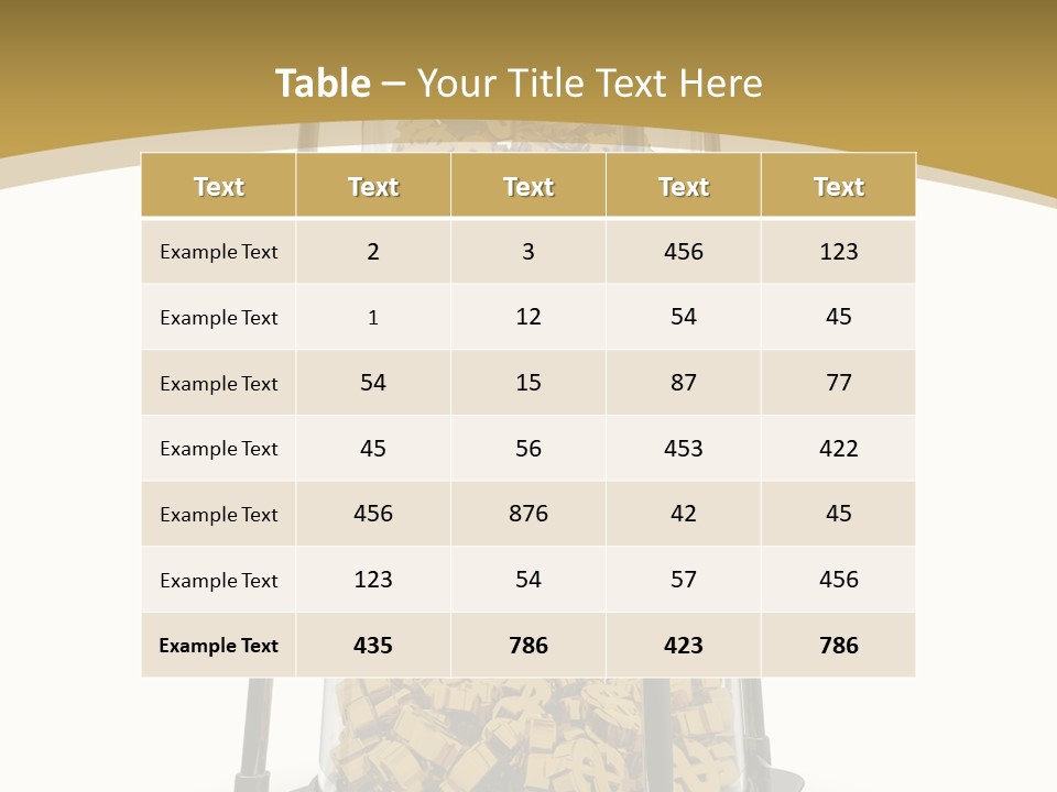 Currency Golden Deadline PowerPoint Template