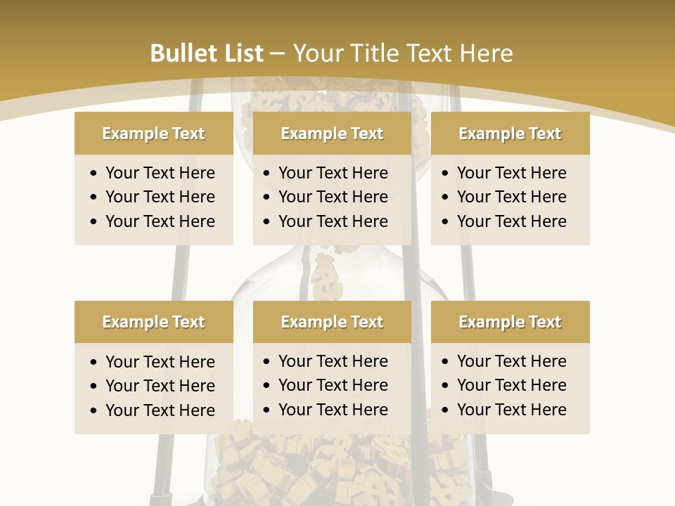 Currency Golden Deadline PowerPoint Template
