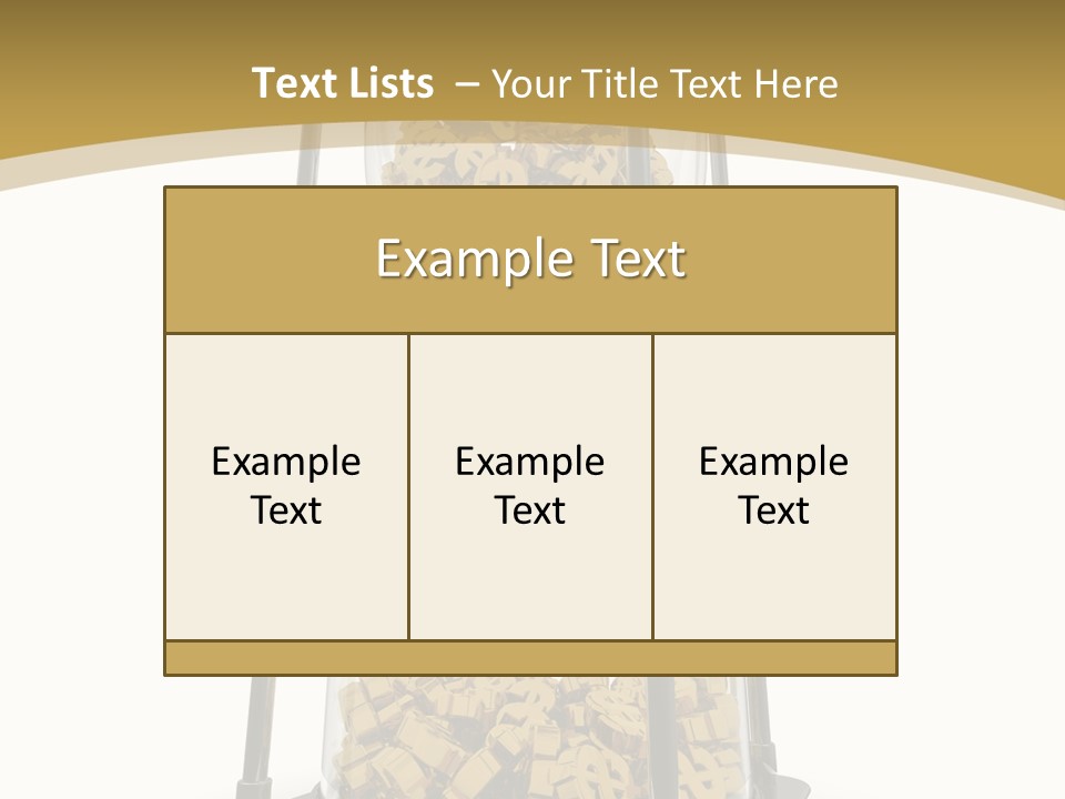 Currency Golden Deadline PowerPoint Template