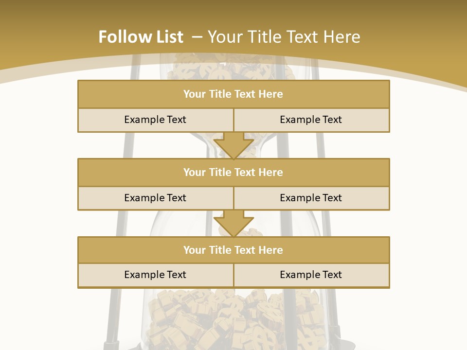 Currency Golden Deadline PowerPoint Template