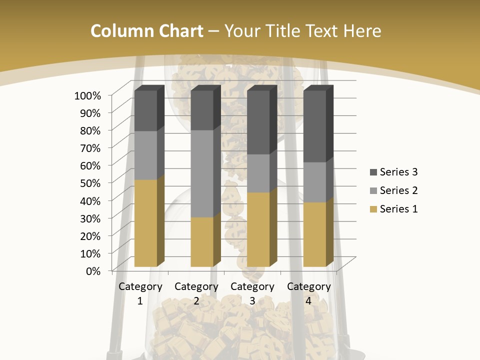 Currency Golden Deadline PowerPoint Template