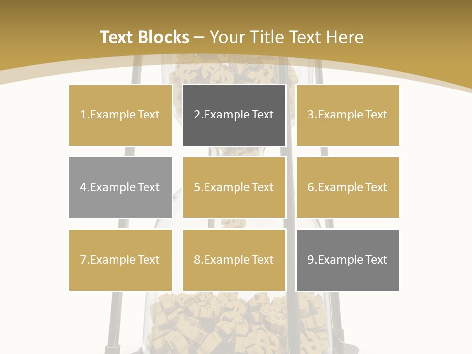 Currency Golden Deadline PowerPoint Template