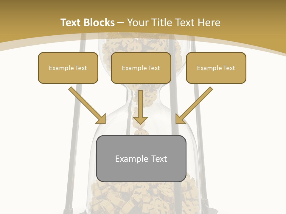 Currency Golden Deadline PowerPoint Template