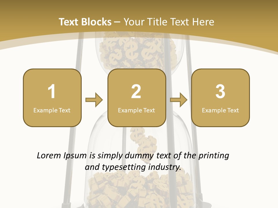 Currency Golden Deadline PowerPoint Template