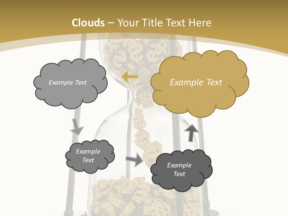 Currency Golden Deadline PowerPoint Template