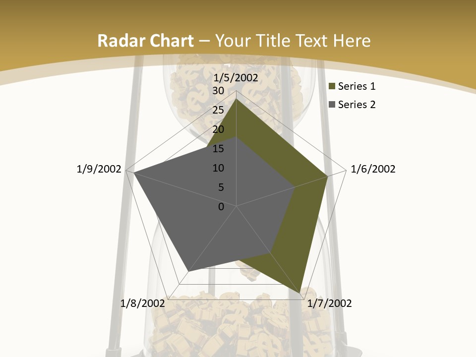 Currency Golden Deadline PowerPoint Template
