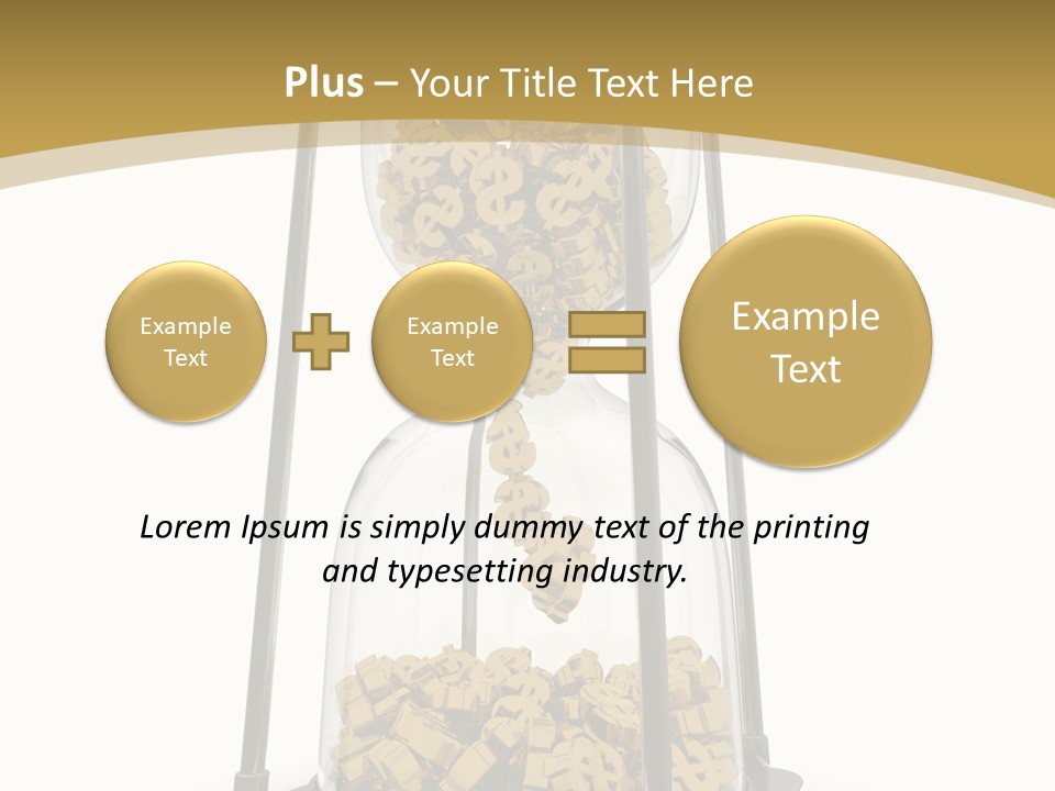 Currency Golden Deadline PowerPoint Template
