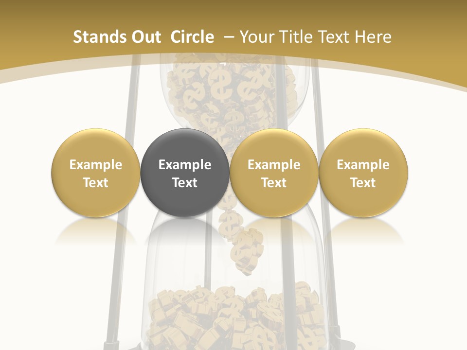 Currency Golden Deadline PowerPoint Template