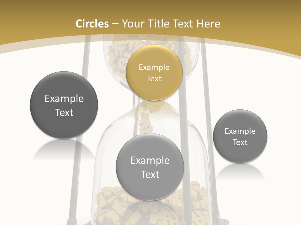 Currency Golden Deadline PowerPoint Template