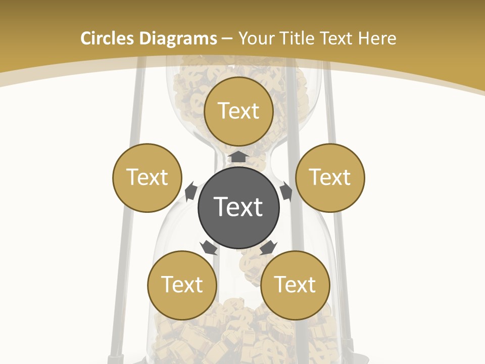 Currency Golden Deadline PowerPoint Template