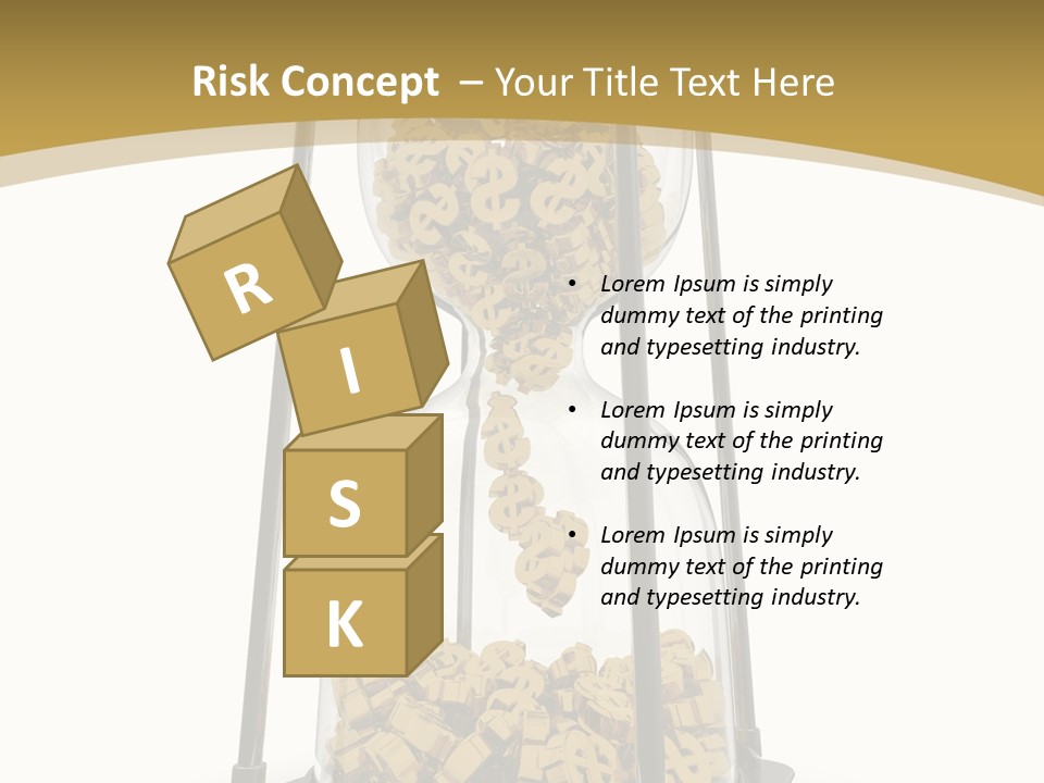 Currency Golden Deadline PowerPoint Template