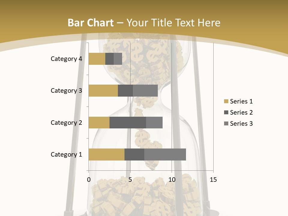 Currency Golden Deadline PowerPoint Template