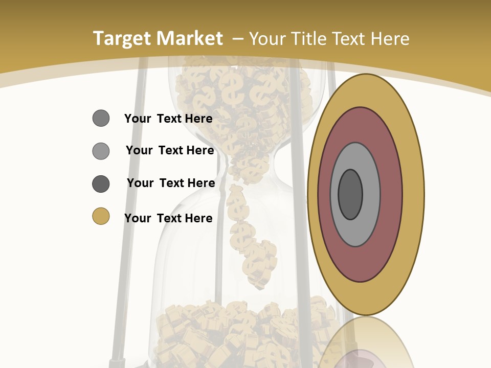 Currency Golden Deadline PowerPoint Template