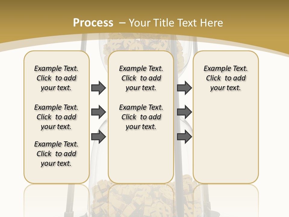 Currency Golden Deadline PowerPoint Template
