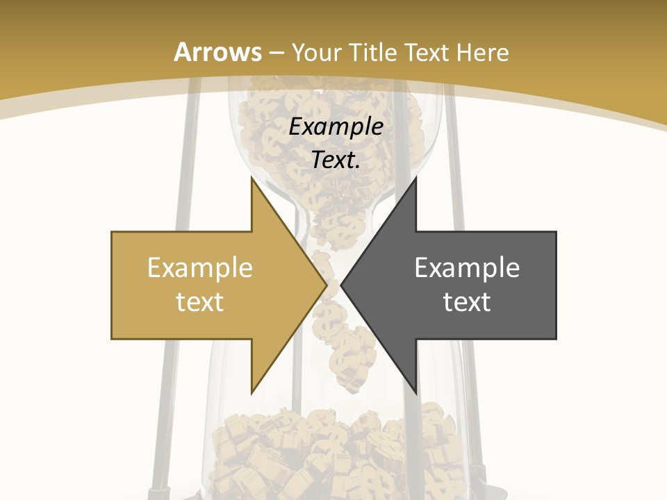 Currency Golden Deadline PowerPoint Template