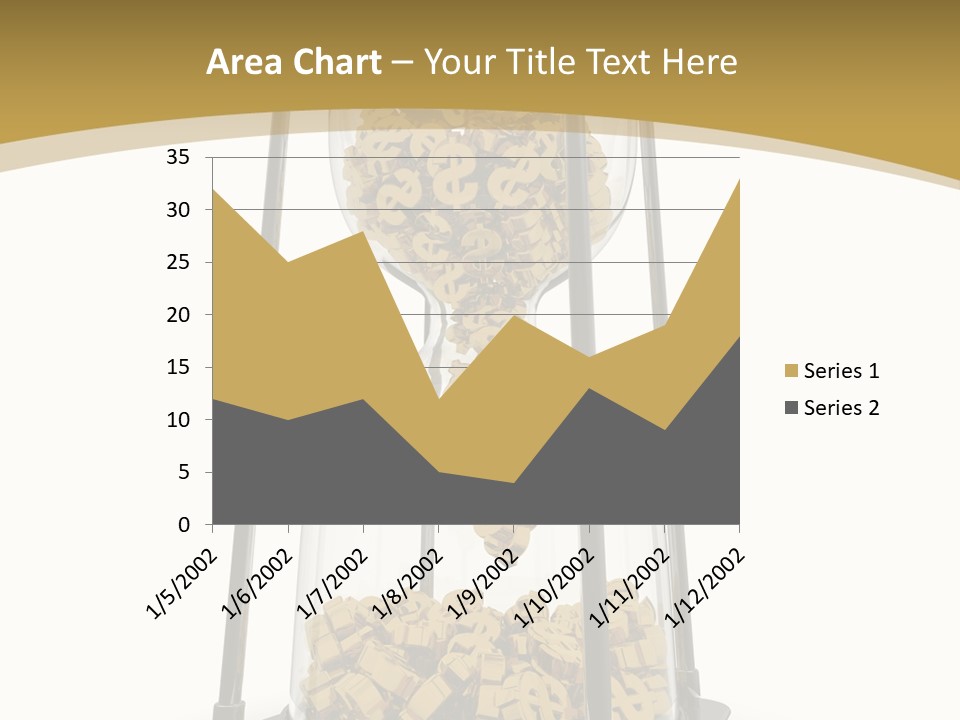 Currency Golden Deadline PowerPoint Template