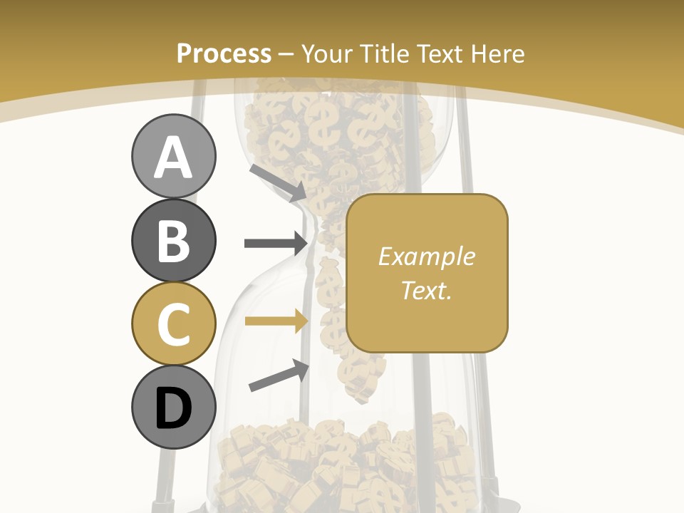 Currency Golden Deadline PowerPoint Template