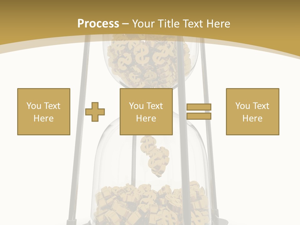 Currency Golden Deadline PowerPoint Template