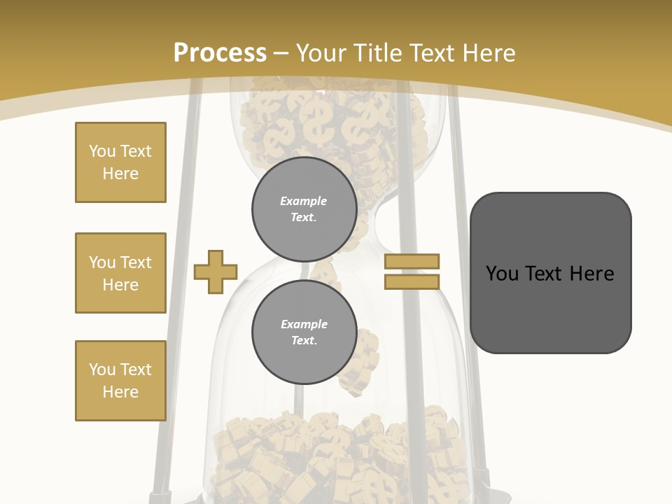 Currency Golden Deadline PowerPoint Template