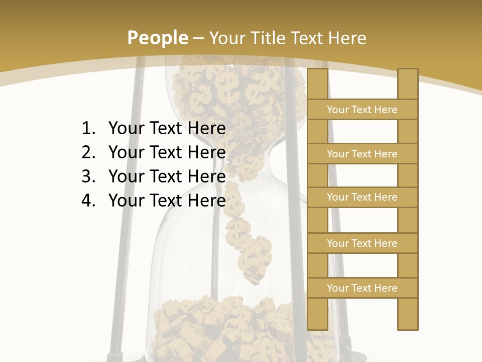 Currency Golden Deadline PowerPoint Template