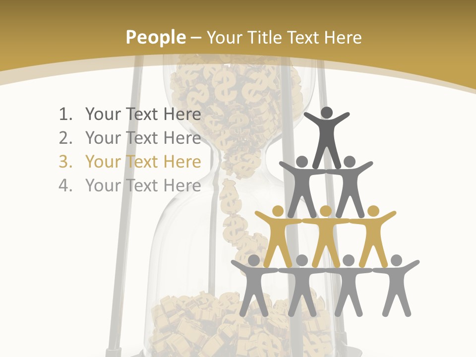 Currency Golden Deadline PowerPoint Template