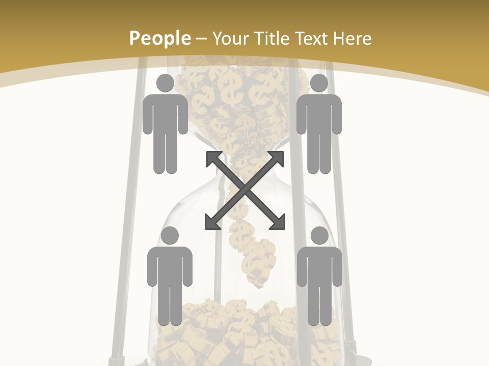 Currency Golden Deadline PowerPoint Template