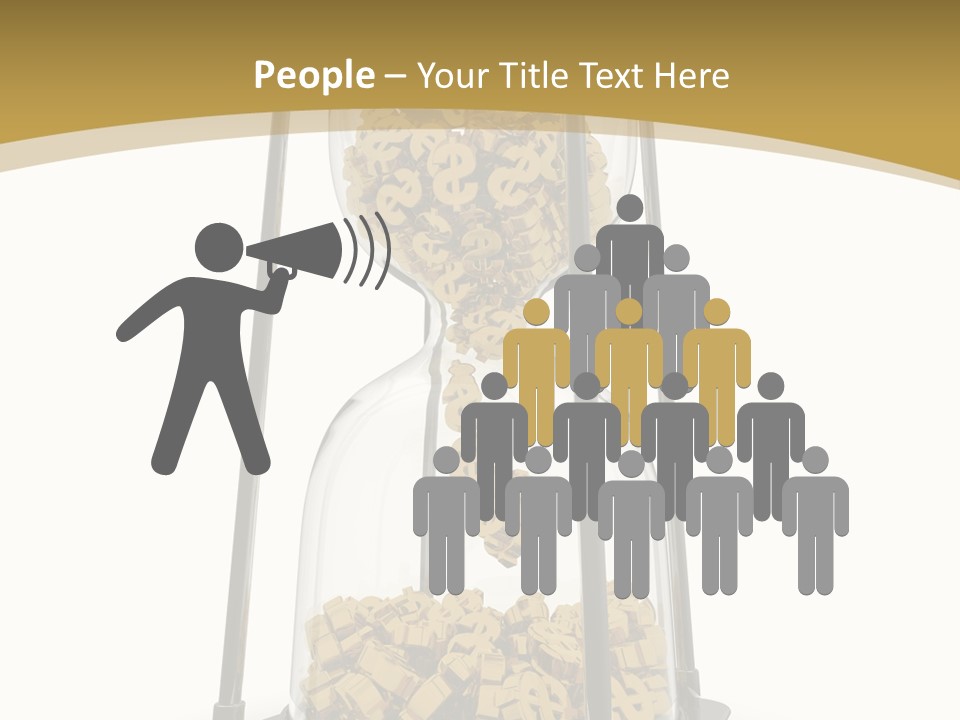 Currency Golden Deadline PowerPoint Template