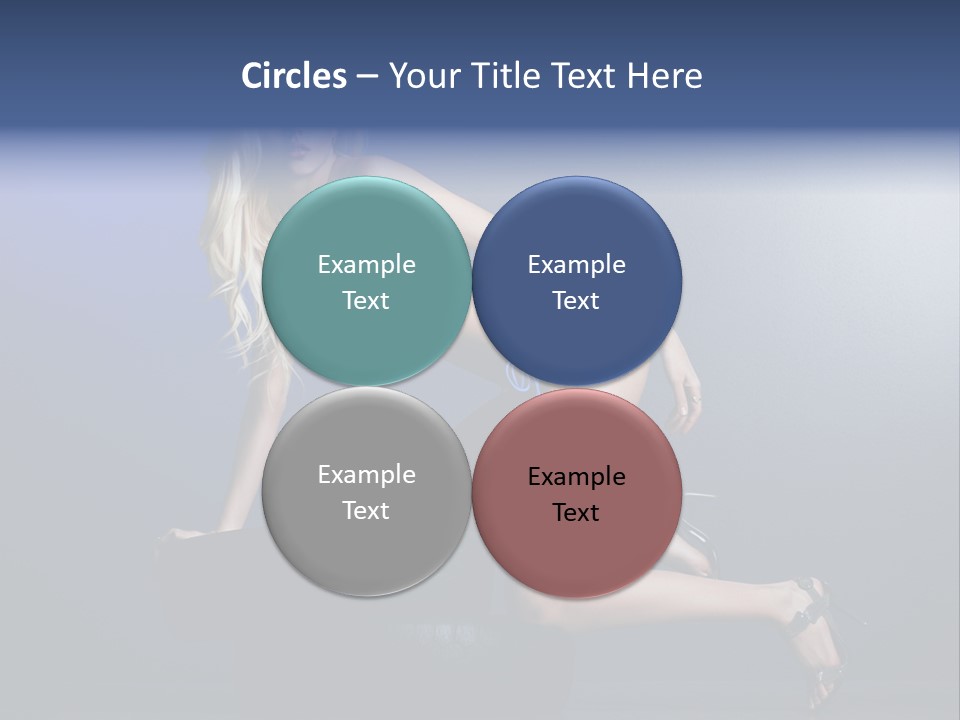 Attractive Make Up Blue PowerPoint Template