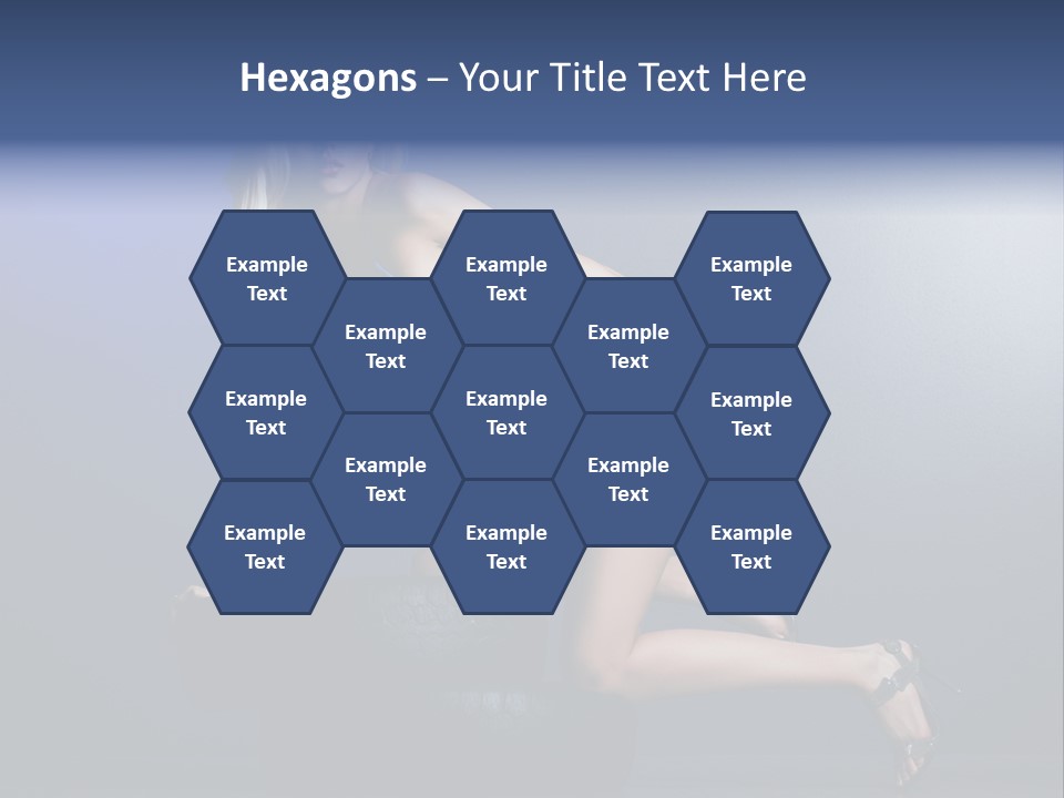 Attractive Make Up Blue PowerPoint Template