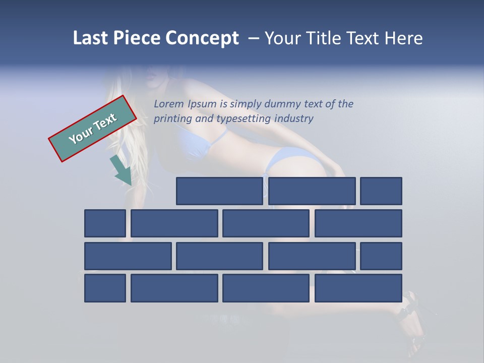 Attractive Make Up Blue PowerPoint Template