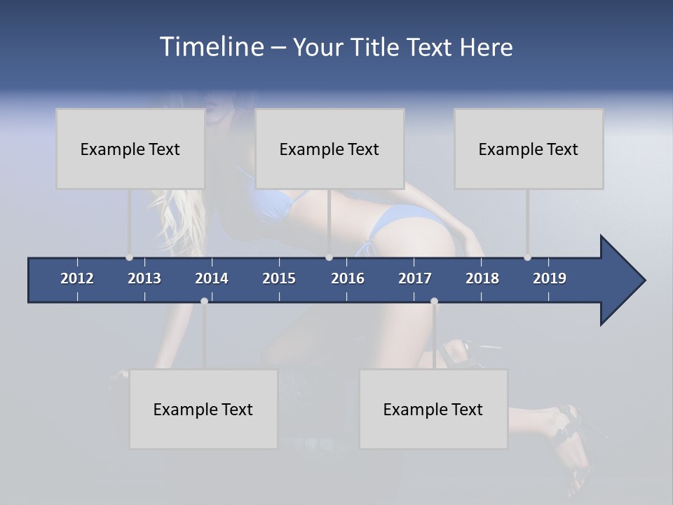 Attractive Make Up Blue PowerPoint Template