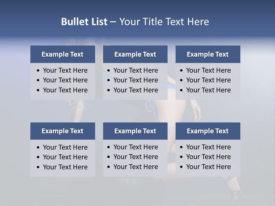 Attractive Make Up Blue PowerPoint Template