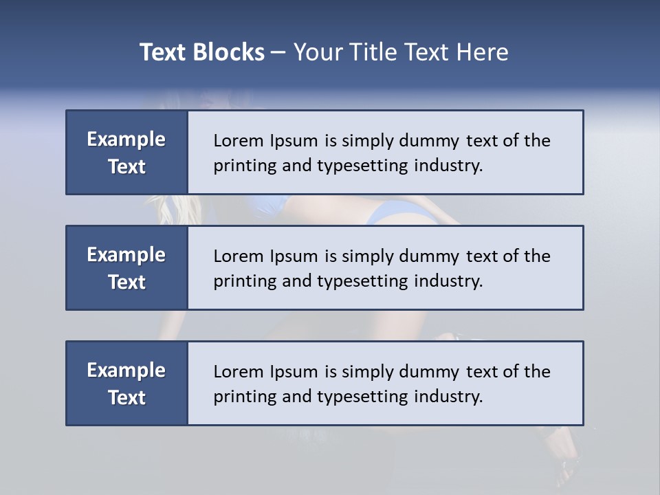 Attractive Make Up Blue PowerPoint Template