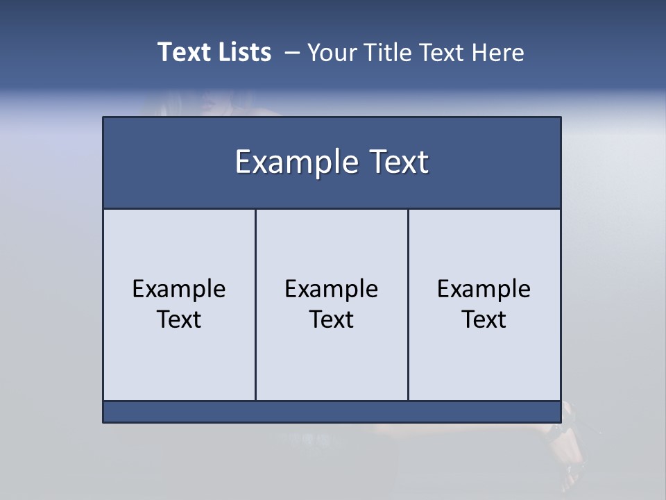 Attractive Make Up Blue PowerPoint Template