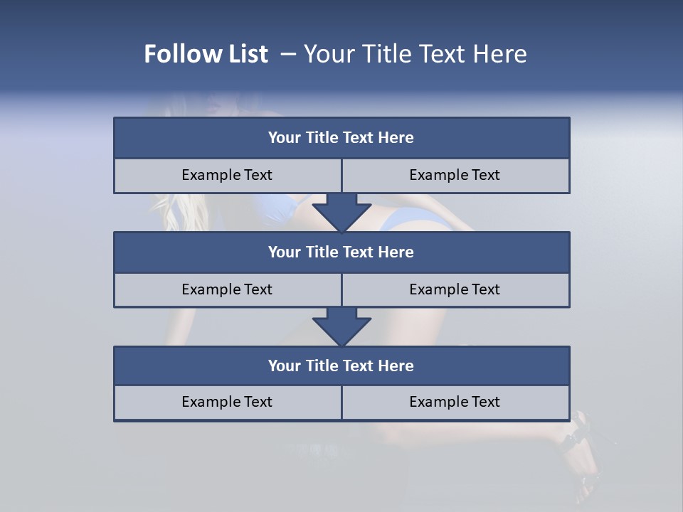 Attractive Make Up Blue PowerPoint Template