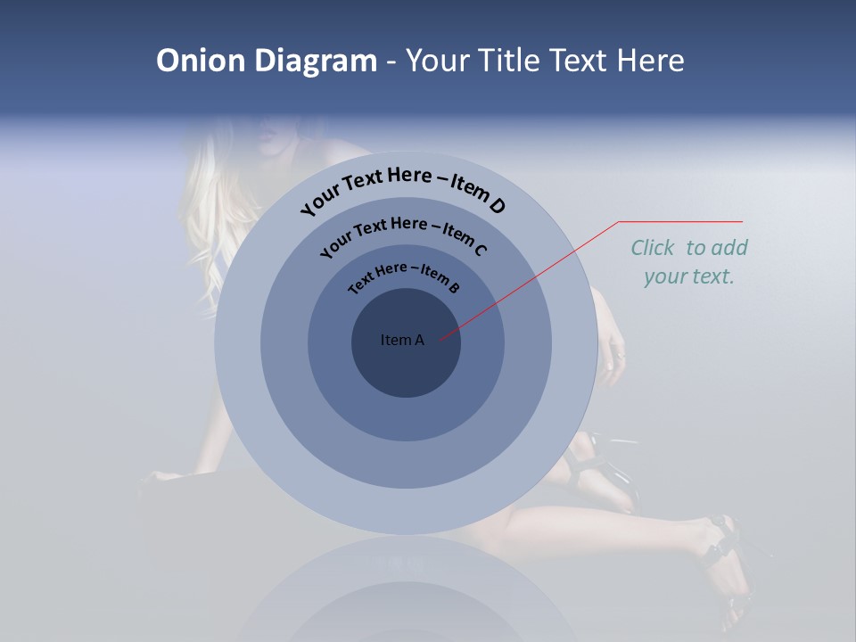 Attractive Make Up Blue PowerPoint Template