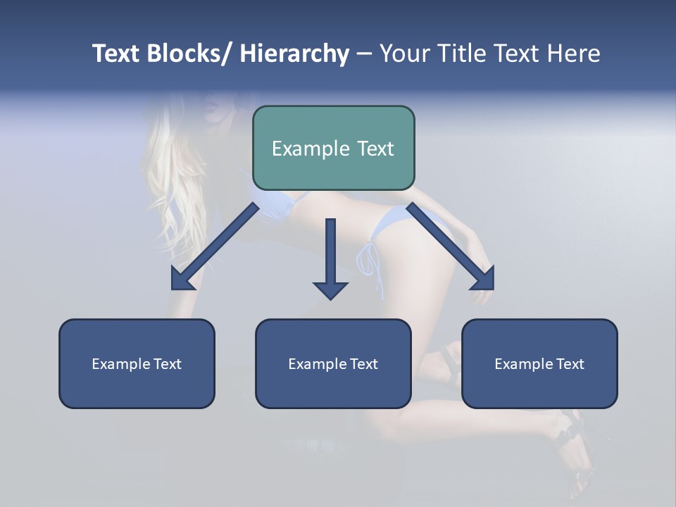 Attractive Make Up Blue PowerPoint Template