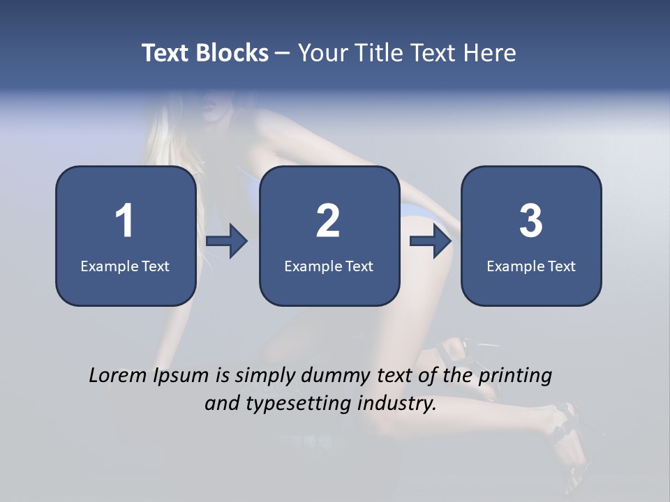 Attractive Make Up Blue PowerPoint Template