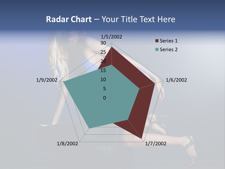 Attractive Make Up Blue PowerPoint Template