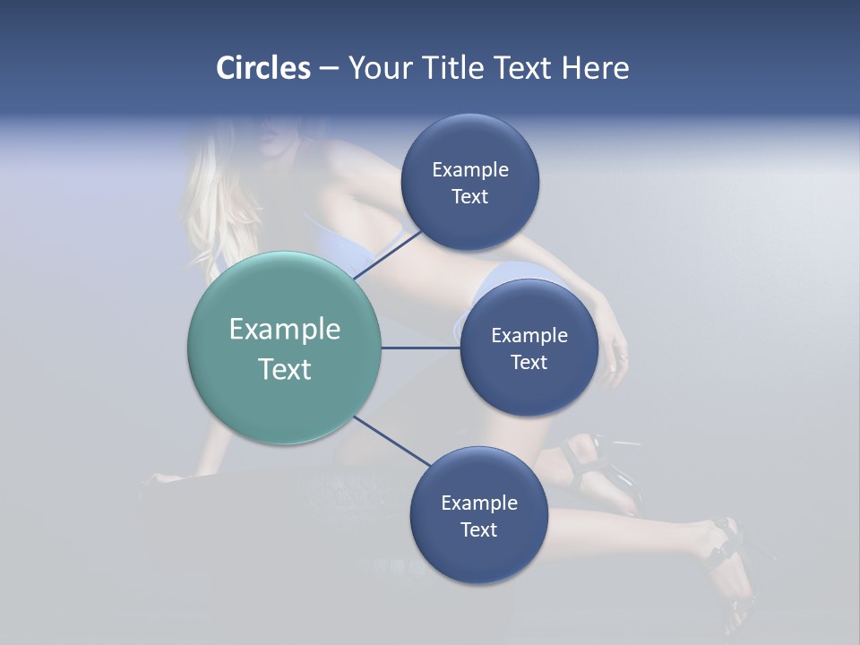 Attractive Make Up Blue PowerPoint Template