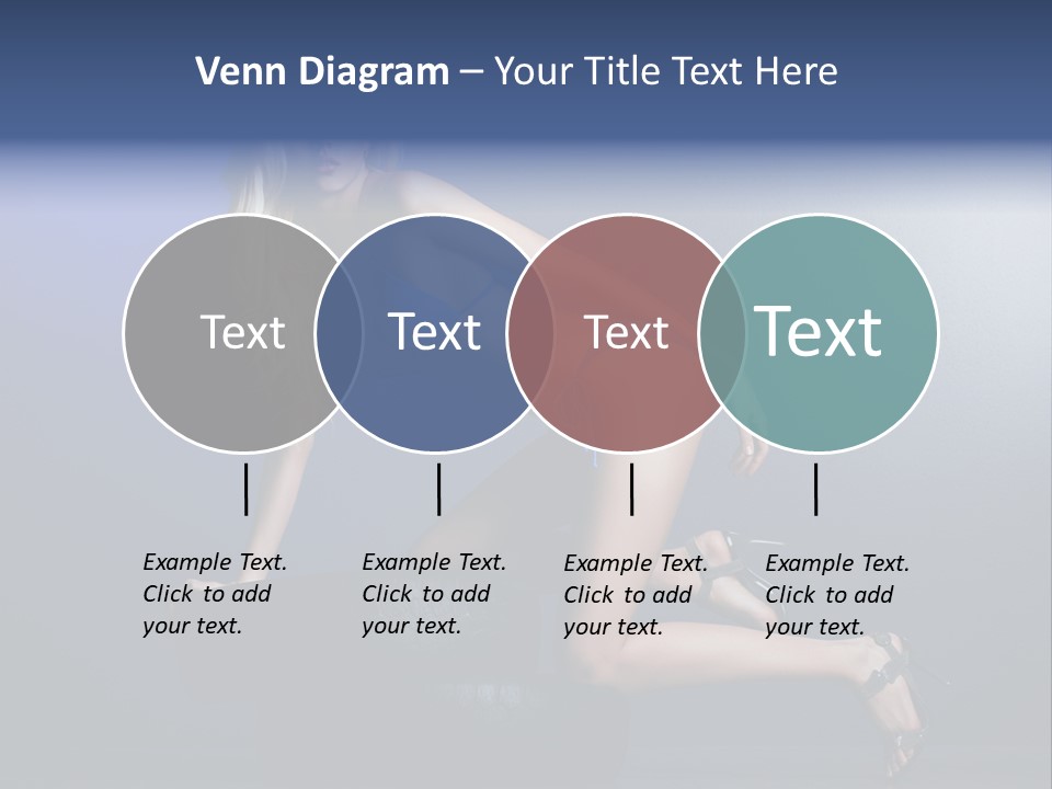 Attractive Make Up Blue PowerPoint Template