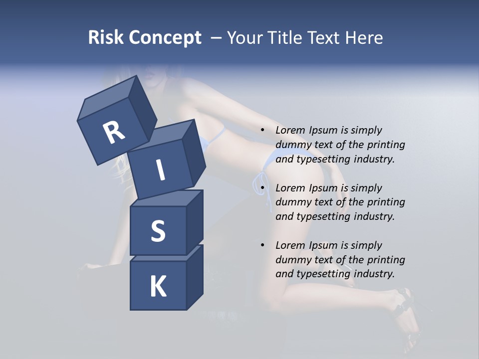 Attractive Make Up Blue PowerPoint Template