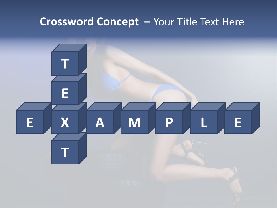 Attractive Make Up Blue PowerPoint Template