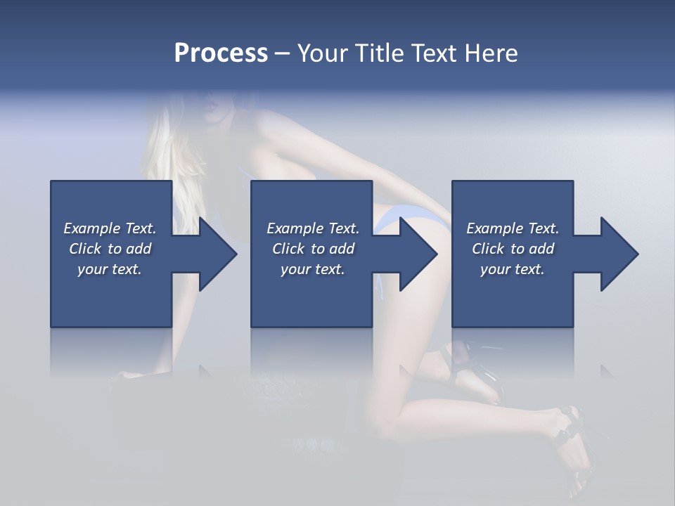 Attractive Make Up Blue PowerPoint Template